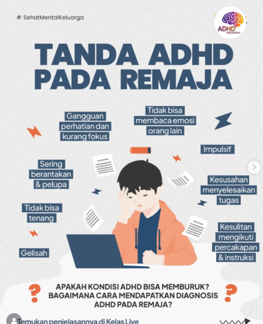 Screening ADHD Non-Diagnostik: Edukasi Awal bagi Orang Tua di Kabupaten Tanah Laut