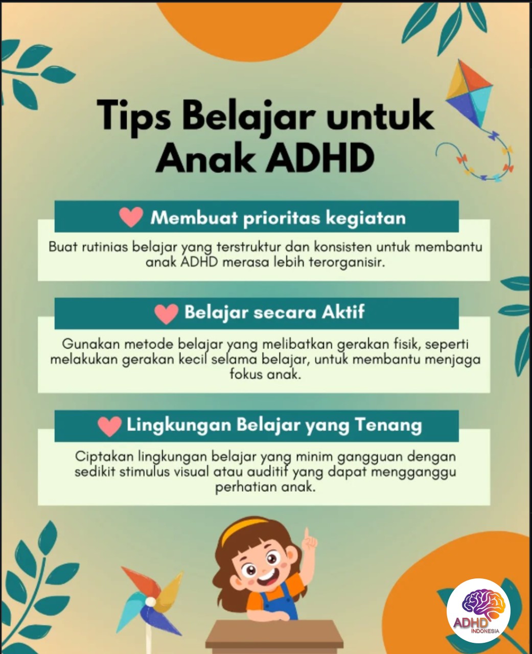 Strategi Belajar yang Cocok untuk Anak ADHD di Kabupaten Tanah Laut